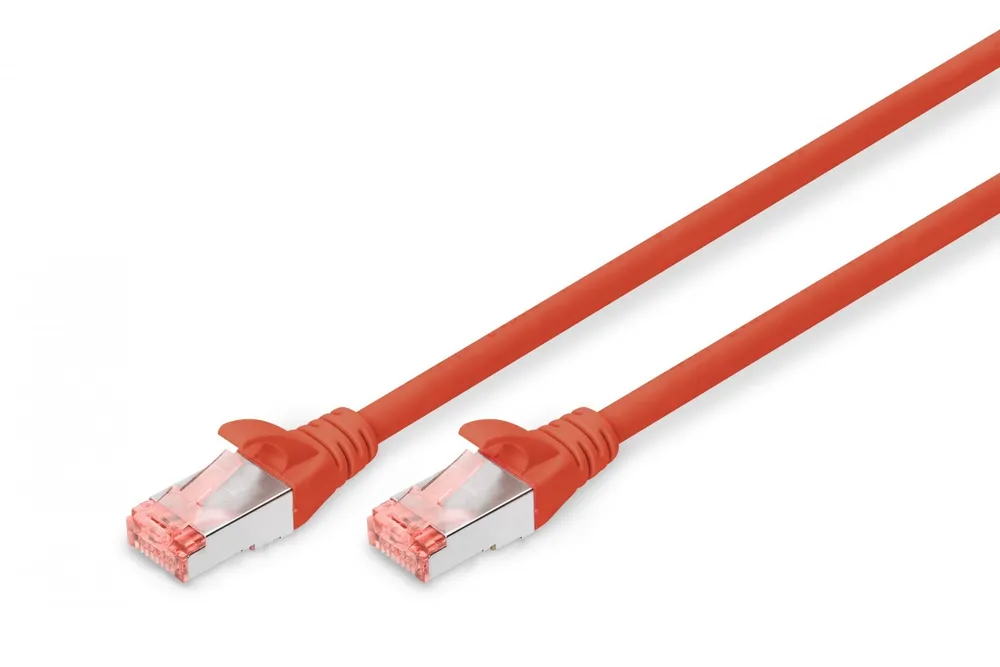 Digitus DK-1644-005/R cabo de rede Vermelho 0,5 m Cat6 DK-1644-005/R