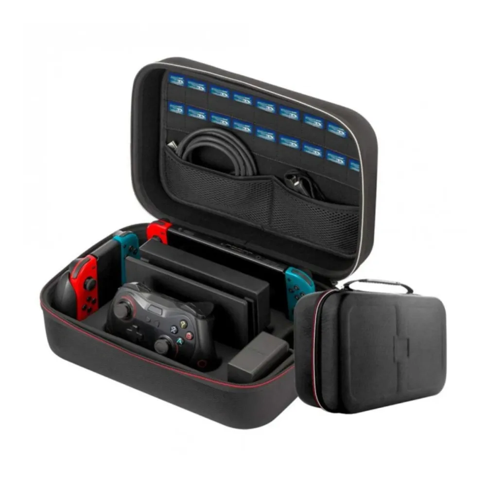 Bolsa de Viagem para Nintendo Switch e Acessórios Preto