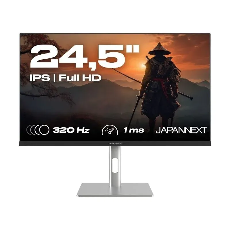 JAPANNEXT JN-IPS245G320F-HSP Monitor 24" IPS FullHD 320Hz 1ms com Altura Ajustável e FreeSync