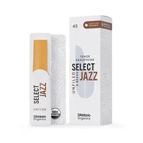 Palheta Sax Tenor 4S D'Addario Organic Select Jazz Unfiled Cx 5-Un