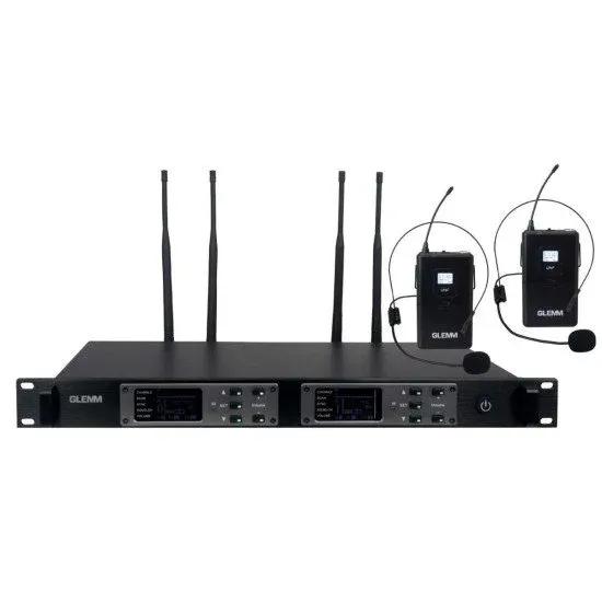 GLEMM SISTEMA MICROFONE CABEÇA DUPLO SET7922LAV