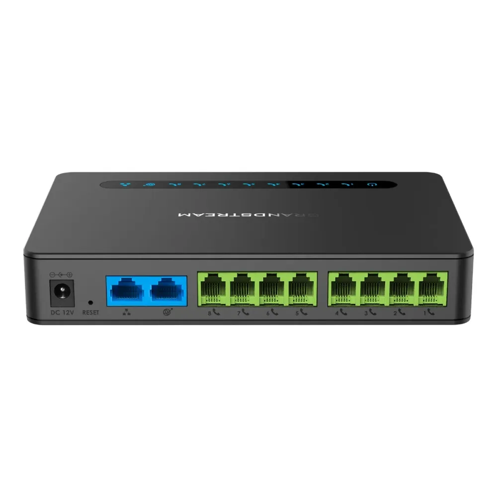 Gateway Grandstream HT818 V2 10 Portas 8x FXS RJ11 2x RJ45