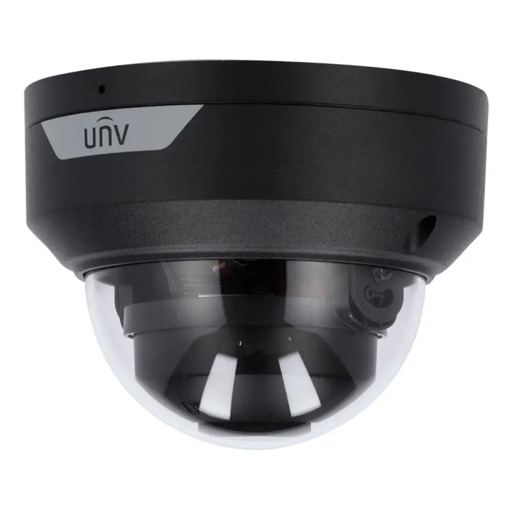 Câmara de Segurança IP Uniview Easy Dome 4MP 2.8mm IP67 IK10 PoE Preta - IPC324LB-ADF28K-H-BLACK