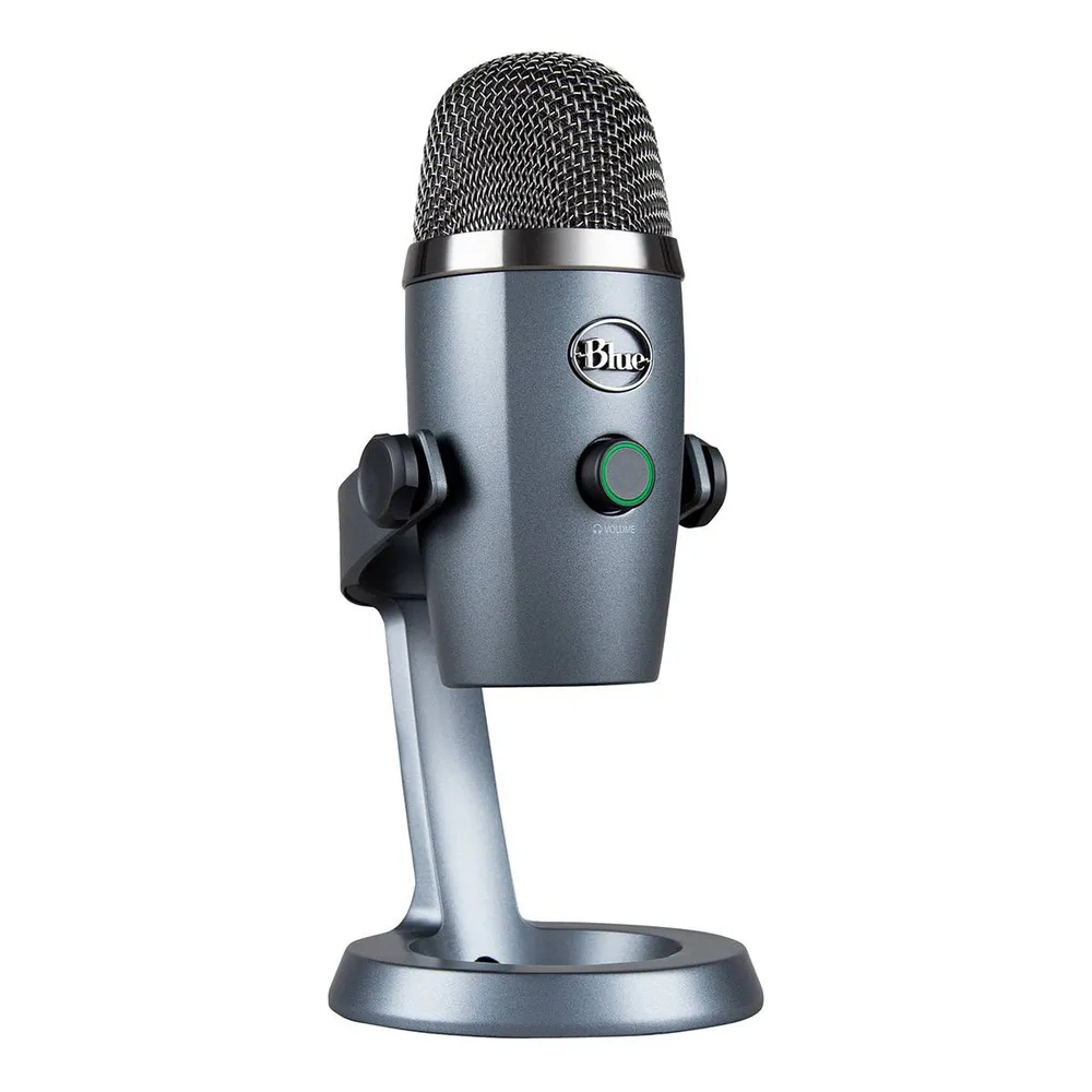Microfone Logitech for Creators Blue Yeti Nano USB Condensador PC/Mac Shadow Grey