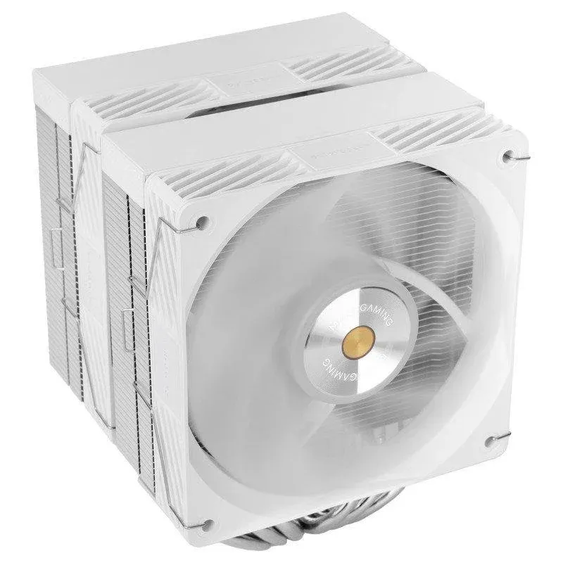 Cooler CPU Refrigeração a Ar Mars Gaming Socket Intel LGA/AMD 120mm MCPU-X26PRO Dual Tower Branco