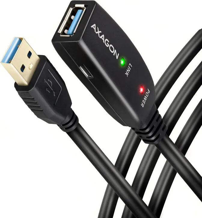 Cabo Extensão AXAGON ADR-310 USB 3.2 Gen 1 A-M -> A-F Activo - 10m