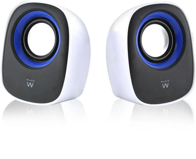 Colunas Ewent Estéreo 2.0 5W RMS Brancas