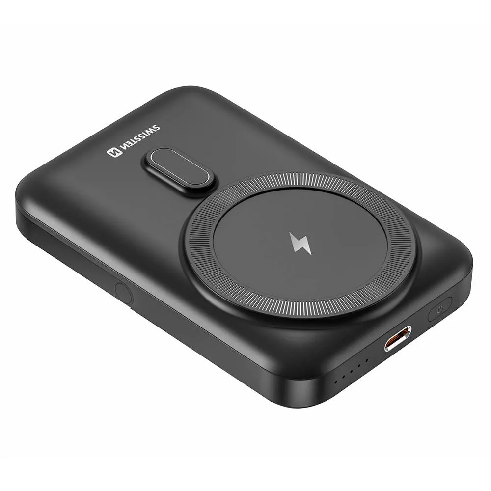 Powerbank Swissten MagSafe 10000mAh 20W Preta