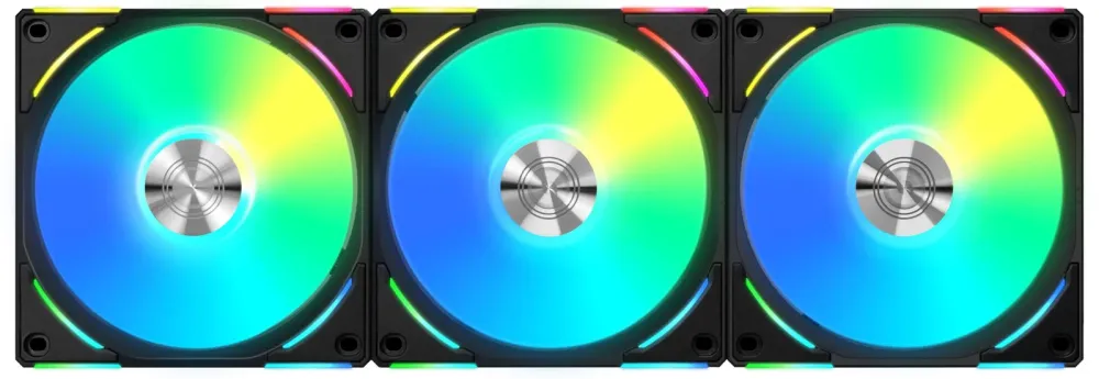 Ventoinha Lian Li UNI AL120 V2 RGB PWM Preto 120mm (Pack 3)