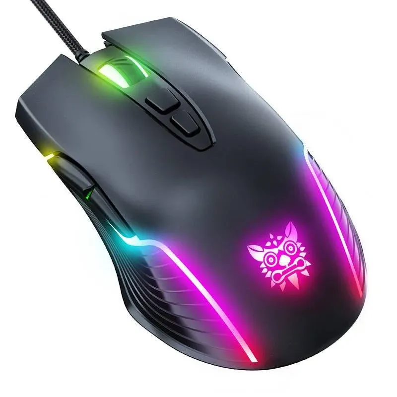 Ratón ONIKUMA CW905 Gaming USB 6400 DPI 7 Botões RGB Preto