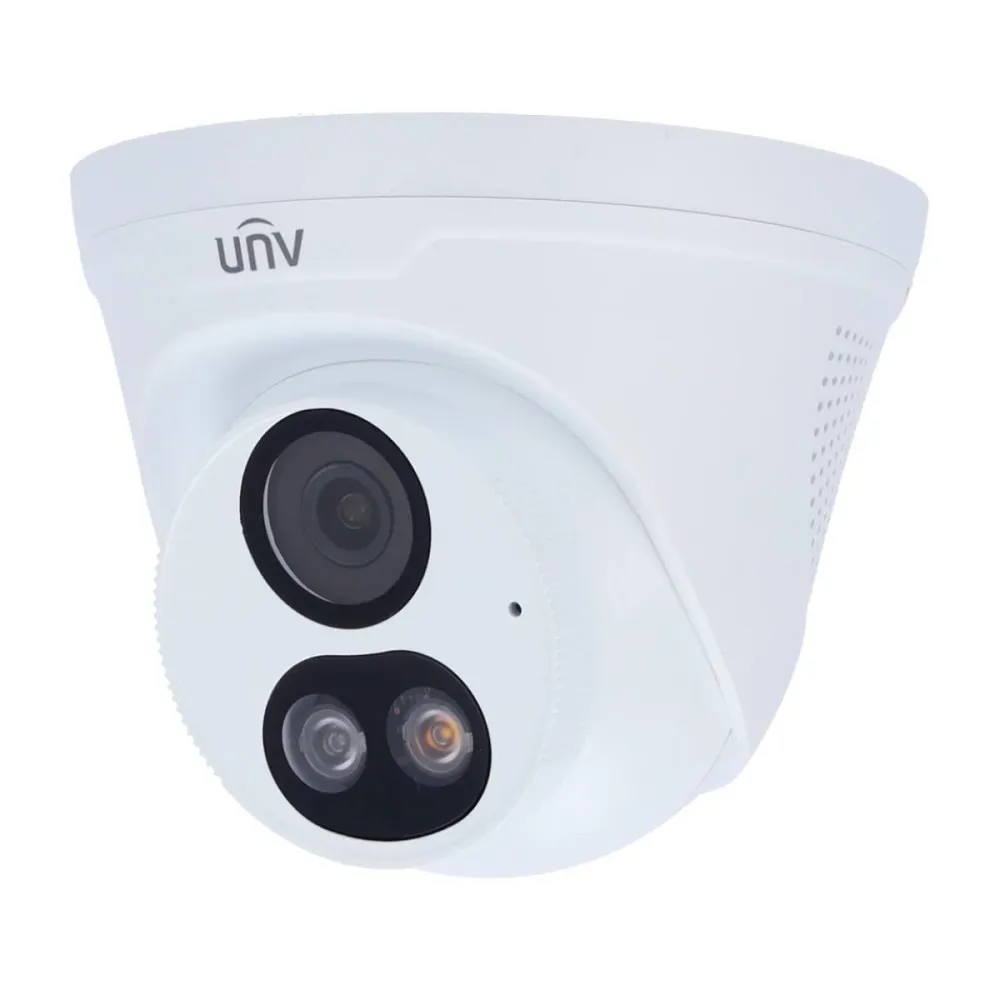 Câmara de Segurança IP Uniview EasyStar Turret 2MP 2.8mm IP67 PoE ColorHunter Branca - IPC3612LE-ADF28KC-DL