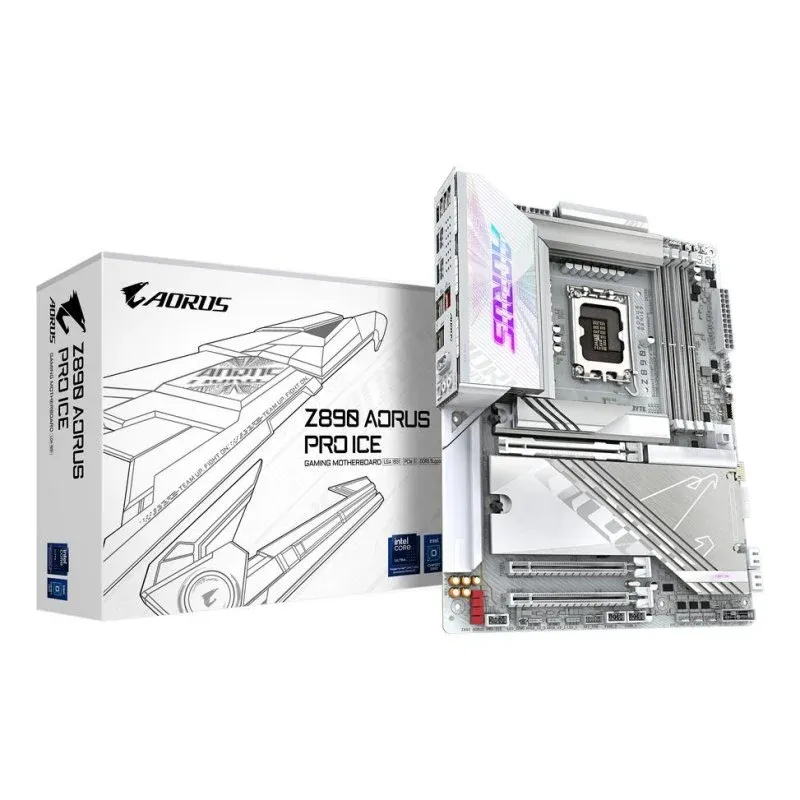 Motherboard GIGABYTE Z890 AORUS PRO ICE Intel Z890 LGA 1851 DDR5 ATX WiFi 7 Thunderbolt 4