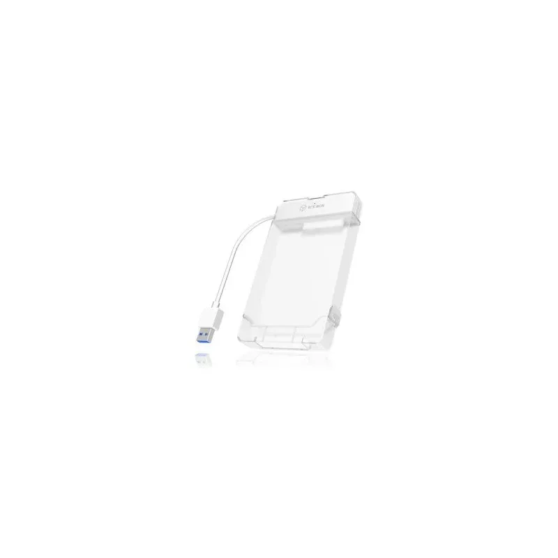 Caixa Disco Externo ICYBOX IB-AC703-U3 2.5" Plástico Branco Hot-Swap USB 3.0