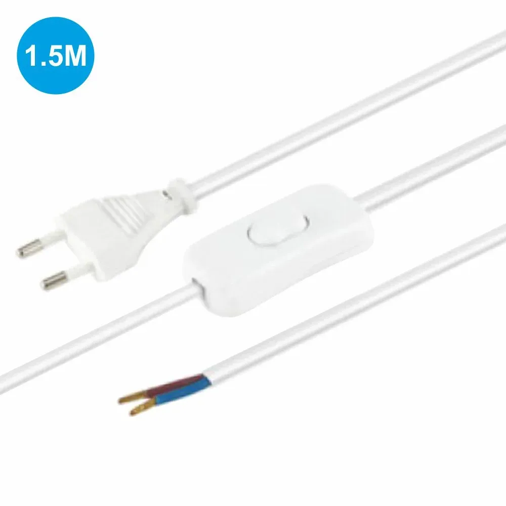 Cabo Alimentação C/ Interruptor 1.5m Branco Edh