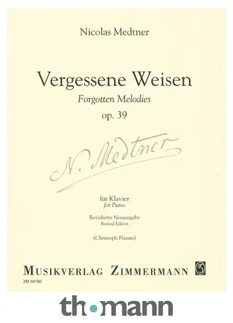 Zimmermann Verlag Medtner Vergessene Weisen