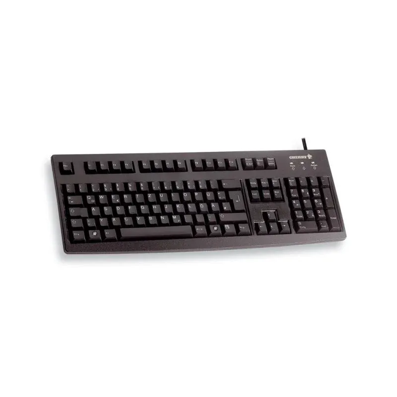 Teclado Cherry G83-6105 membrana completo USB QWERTZ preto com teclado numérico