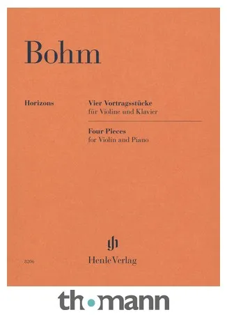Henle Verlag Bohm Vier Vortragsstücke
