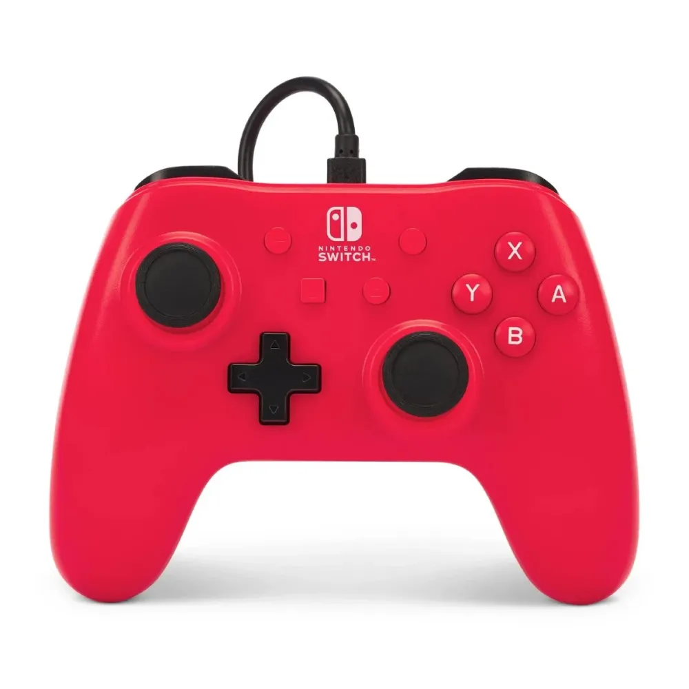 Comando PowerA para Switch Raspberry Red Vermelho