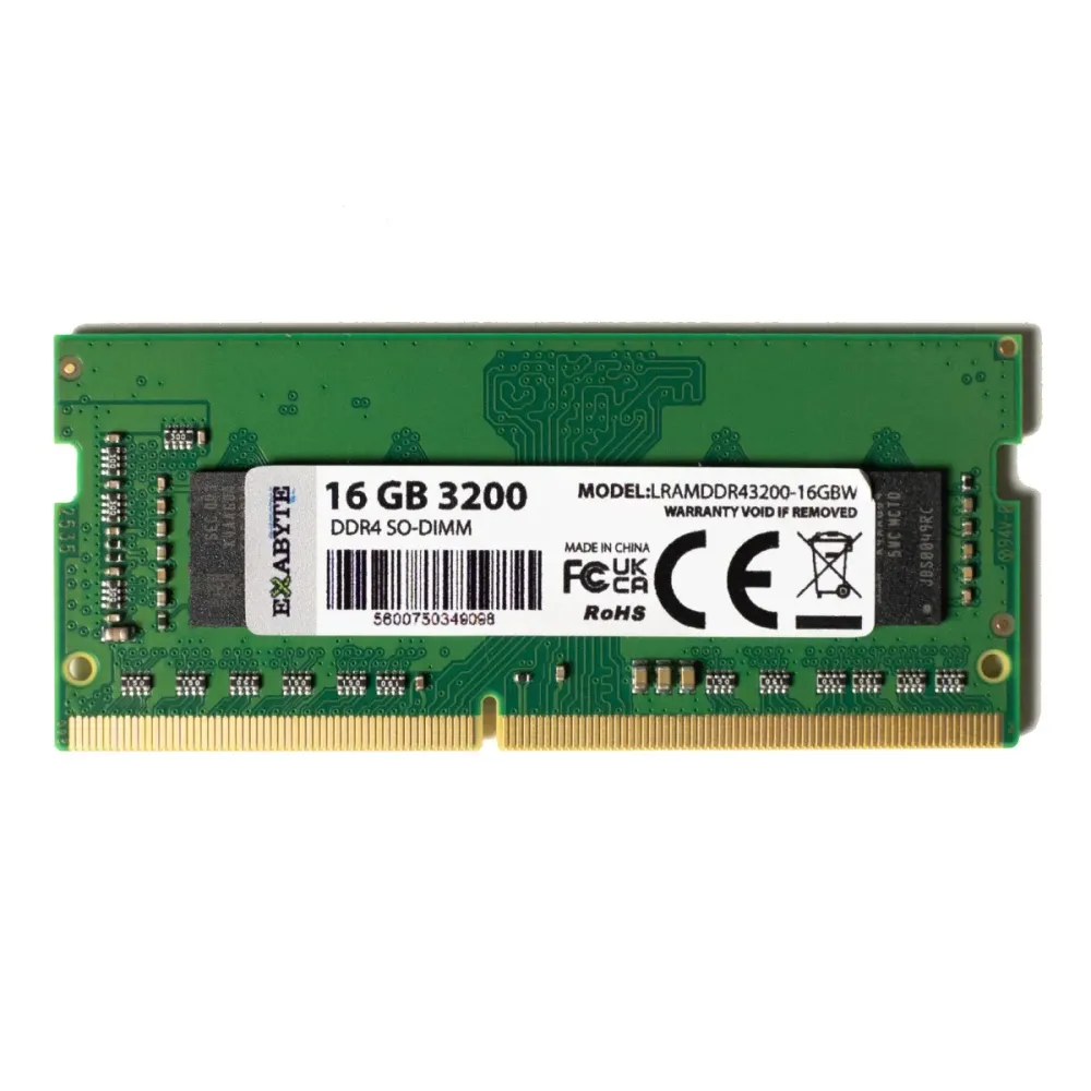Memória RAM SO-DIMM Exabyta 16GB DDR4 3200MHz