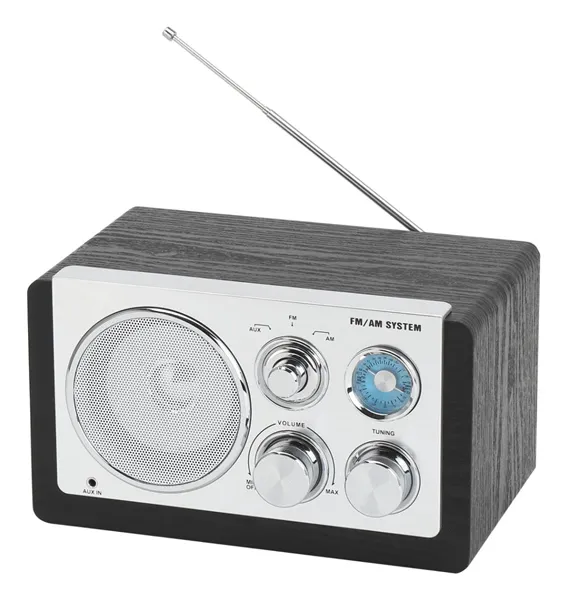 RADIO DENVER DE DISEÃ?O MODERNO NEGRA
