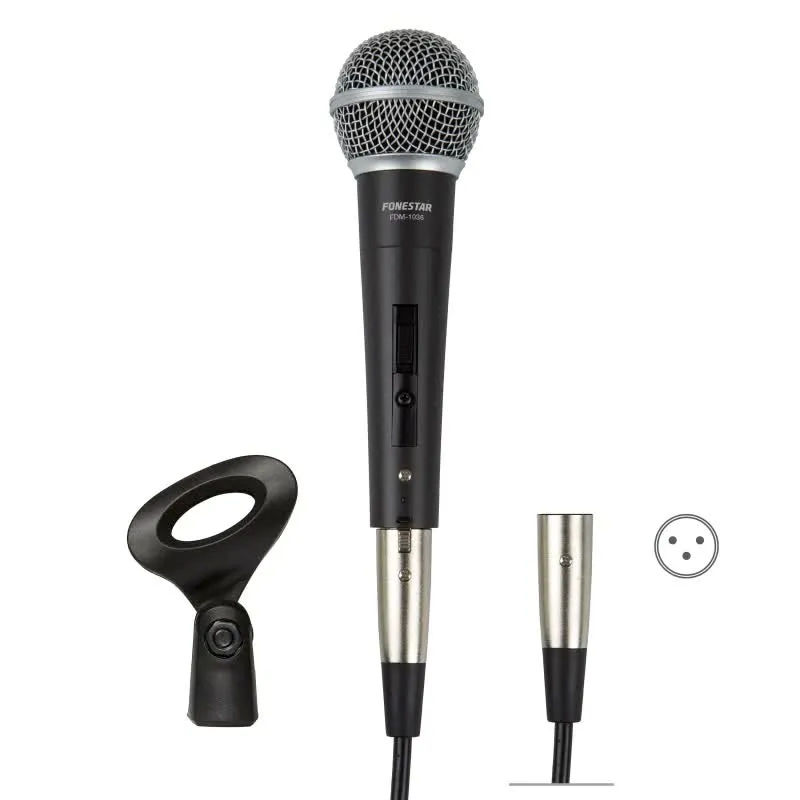 Microfone dinâmico de mão unidirecional - FDM-1036-B