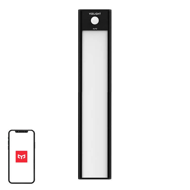 Luz Yeelight 20cm c/ Sensor de Movimento p/ Interior Armários (Preto) - XIAOMI