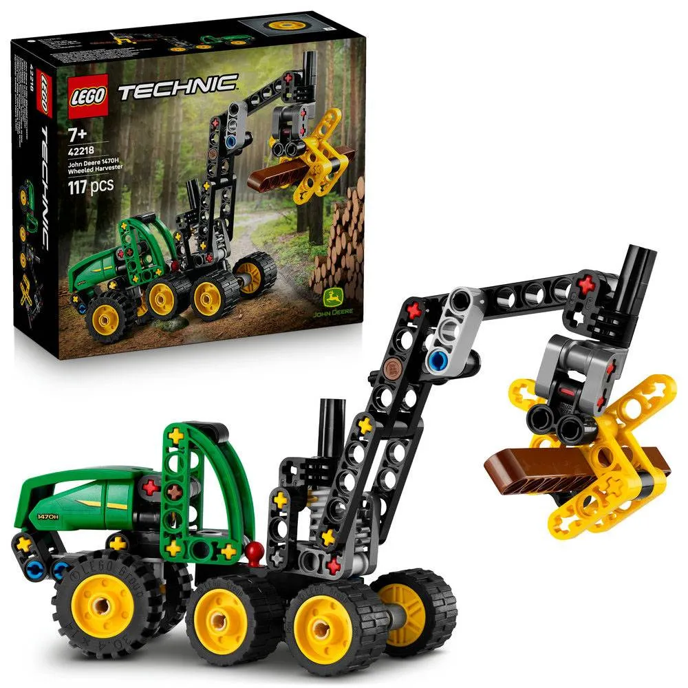 LEGO Technic: Ceifeira com Rodas John Deere 1470H | Idades 7+ | 117 Peças | Item 42218