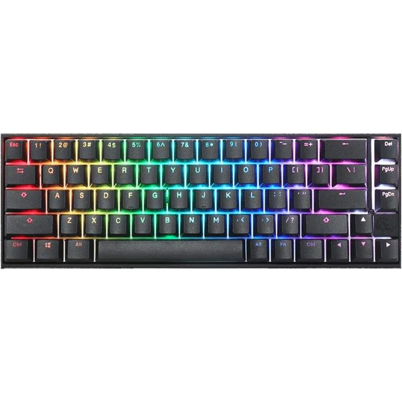 Teclado Ducky Mecha Pro SF RGB Black MX Red (es) compacto retroiluminado