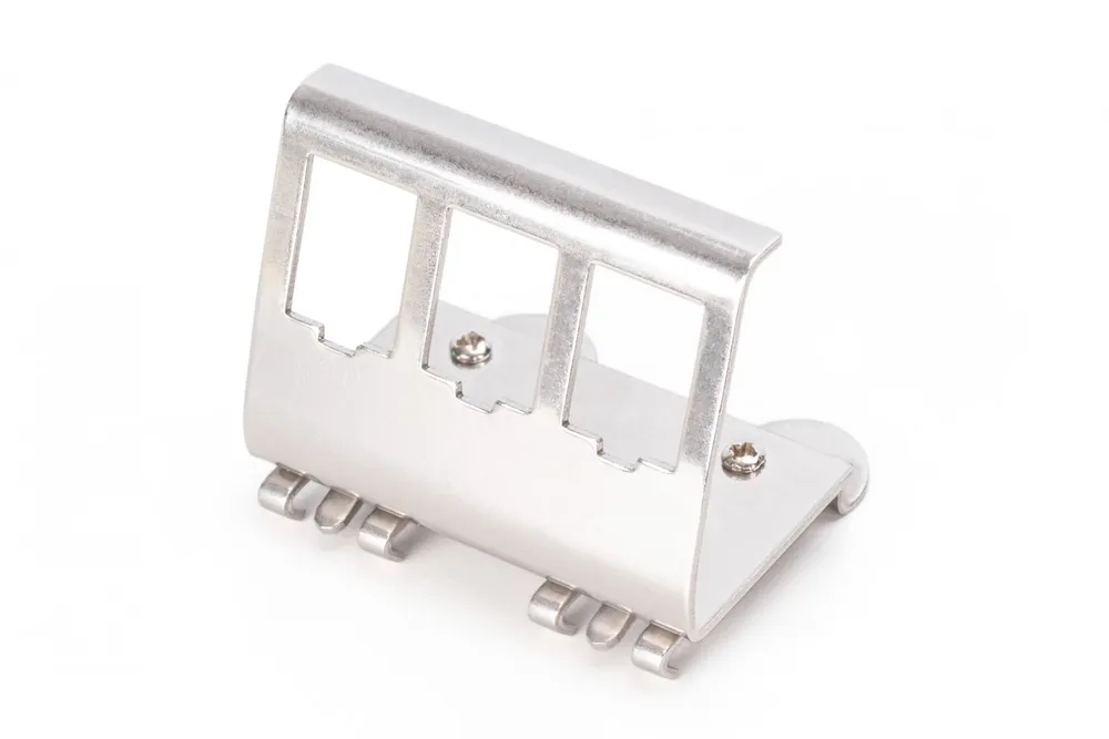 Adaptador keystone para trilho DIN, perfil para 3x módulo AN-25183