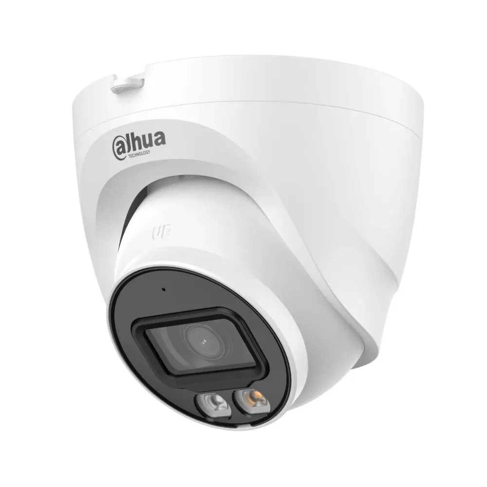 Câmara de Segurança IP Dahua Smart Dual Light Turret PoE 2MP 2.8mm IP67 - DH-IPC-HDW21249TP-S-IL-0280B