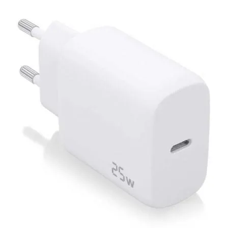 Carregador USB-C 25W PD3.0 (Branco) - AISENS