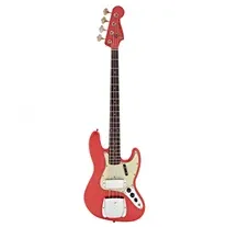 Fender Custom Shop 1963 Jazz Bass Journeyman Relic Rw Fiesta Red