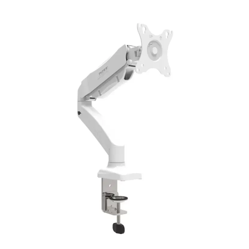 Single screen desk monitor arm - White