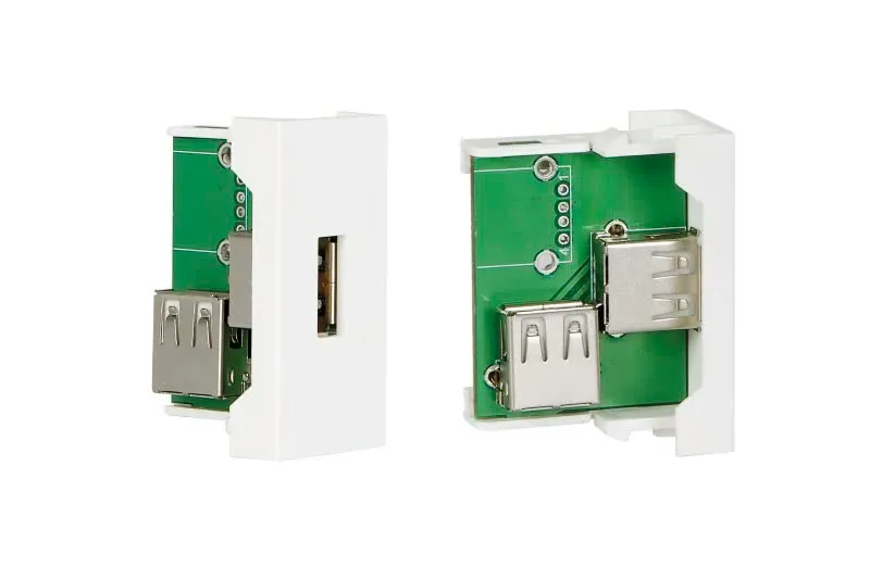 Conector USB A Fêmea p/ Painel Ligação ½ - WP-47U
