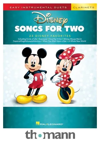 Hal Leonard Disney Songs For Two Clarinet