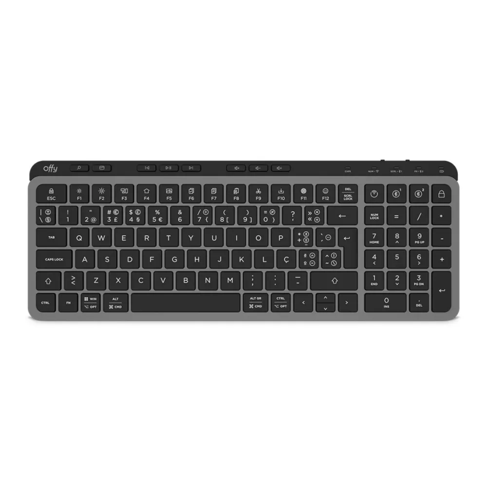 Teclado Sem Fios Offy Mid Wireless/Bluetooth PT
