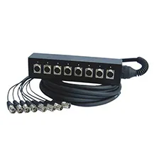 Cabo Multicore PowerAcoustics 2151 6mts 8XlrM/8XlrF Stagebox
