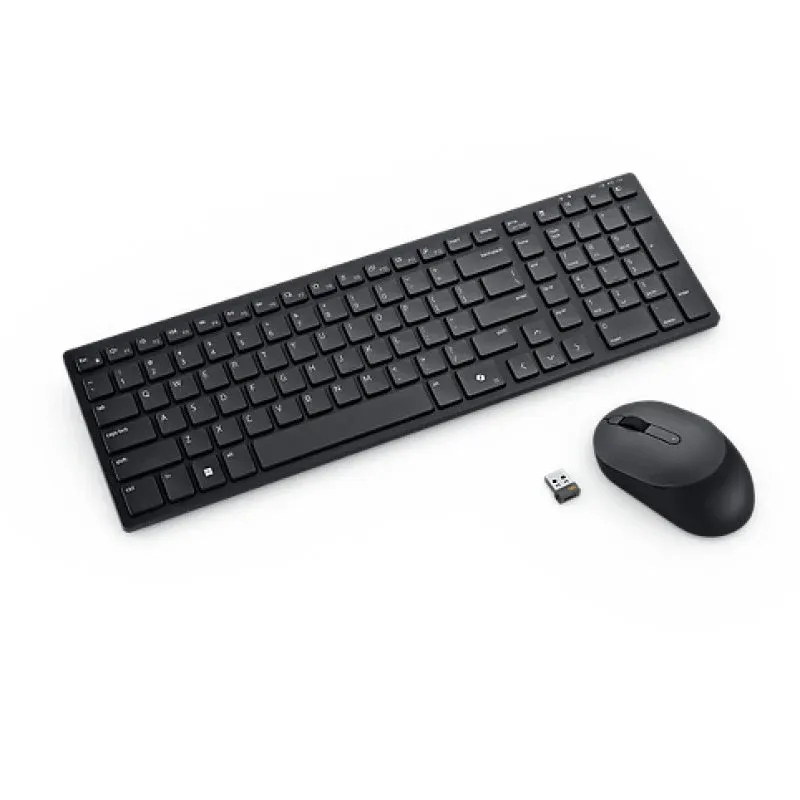 Dell KM555 Conjunto de Teclado e Rato Sem Fios + Bluetooth Preto Francês