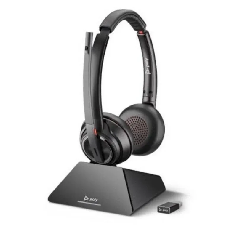 HP Poly Savi 8220 UC DECT 1880-1900 MHz USB-A Headset 8D3F2AA#ABB