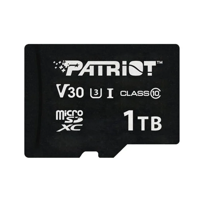 MicroSD Patriot VX Series 1TB Class 10 UHS-I 90MB/s 80MB/s Preto