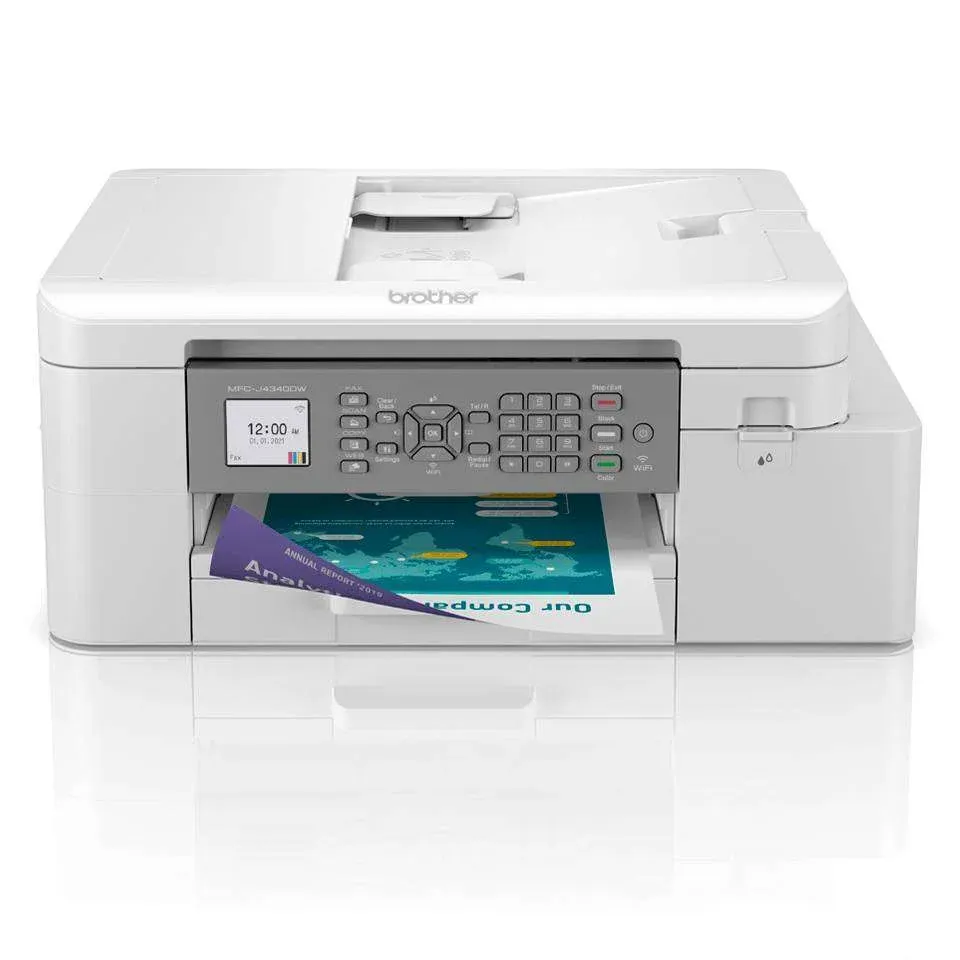 Impressora Brother Multifunções Cores Wireless MFC-J4340DW (A4) C/Duplex e Fax Branca
