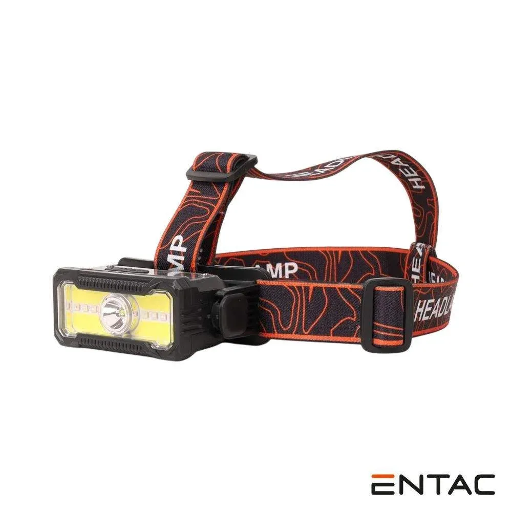 Lanterna de cabeça 5w cob 200lm ipx4 entac