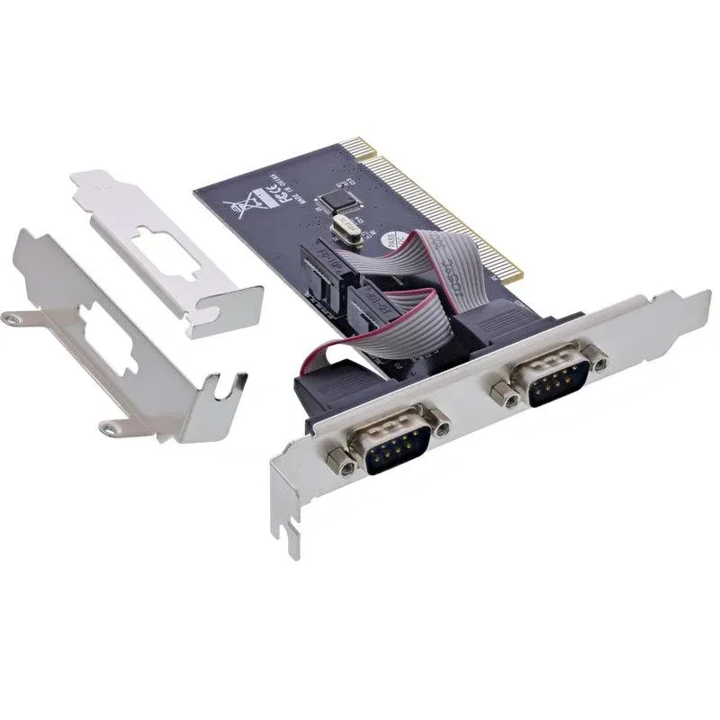 Placa de Rede InLine 66636A PCI 2x RS232 DB9 2 Mbps