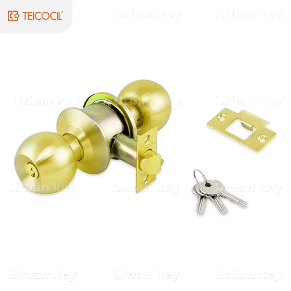 Fechadura 8700 Tubular Com Chave Latao Polido - FECHTUB3UK