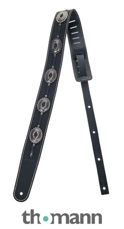Richter Raw II Concho Guit Strap BK/OS