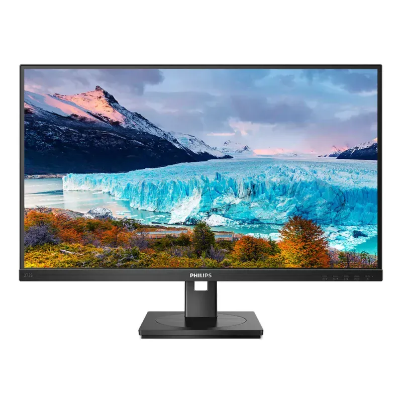 Philips S-line 273S1 - Monitor LED - 27" - 1920 x 1080 Full HD (1080p) @ 75 Hz - IPS - 300 cd/m² - 1000:1 - 4 ms - HDMI, DisplayPort, USB-C - altifalantes - preto