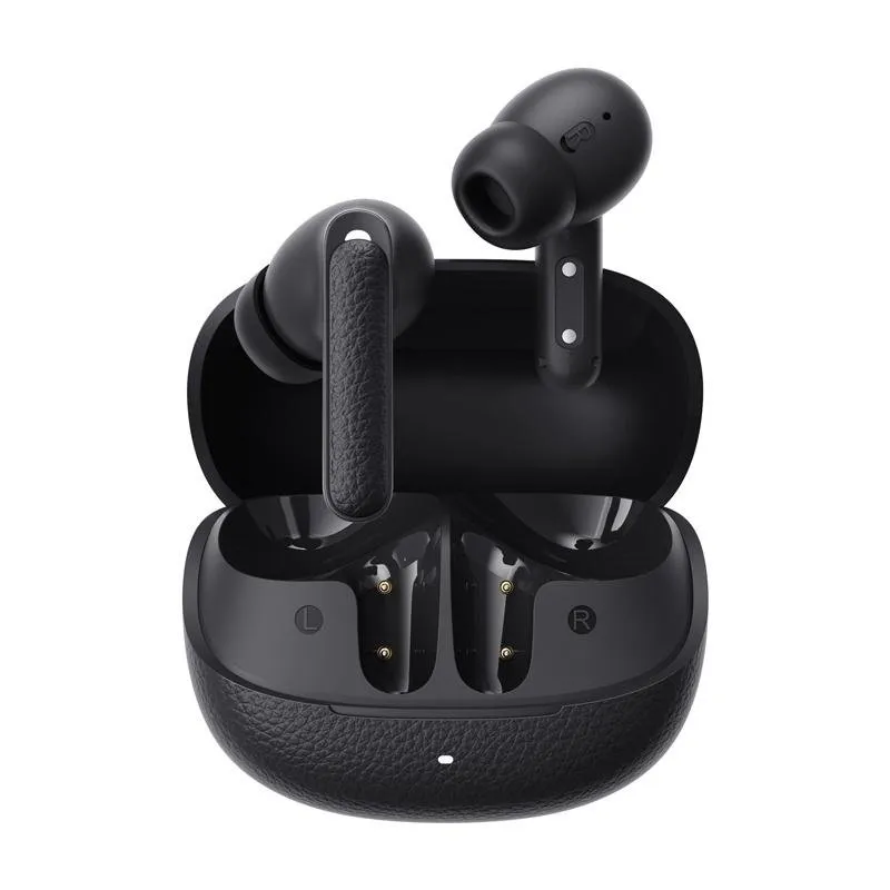 Auriculares QCY HT15 sem fios Bluetooth com Cancelamento de Ruído ANC, pretos