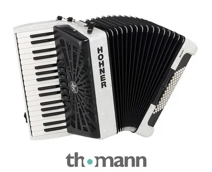 Hohner Bravo III 72 White silent key