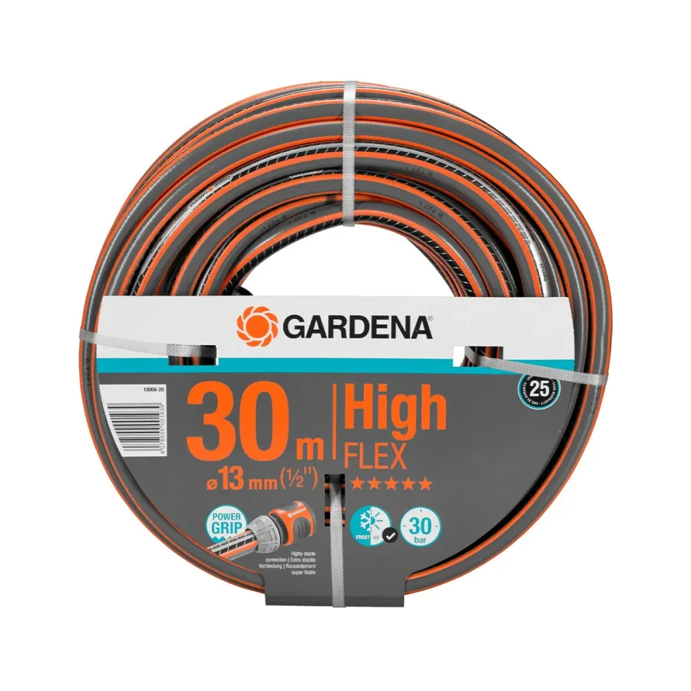 Mangueira Gardena Comfort HighFLEX 30m 13mm Cinzento/Laranja