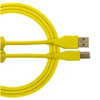 Cabo USB UDG U95003 2.0 A-B Amarelo 3mt Ficha Recta